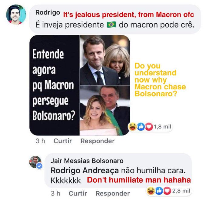 巴西总统嘲笑马克龙妻子怎么回事 嘲笑马克龙妻子事件始末