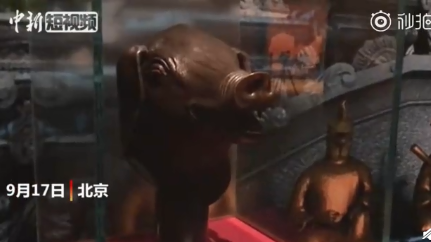 圆明园兽首铜像重聚国博怎么回事?圆明园兽首铜像什么样的高清图片