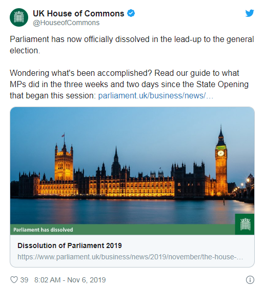 英国议会正式解散什么情况 英国议会为何解散了