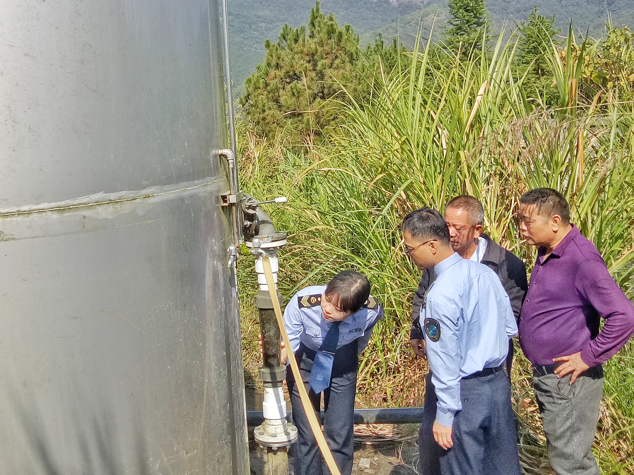 龙岩新罗区卫生监督所开展农村集中式供水监督检查