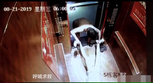 美妆博主宇芽被前男友家暴 视频曝光被强行拽出电梯间 施暴者沱沱身份信息被扒