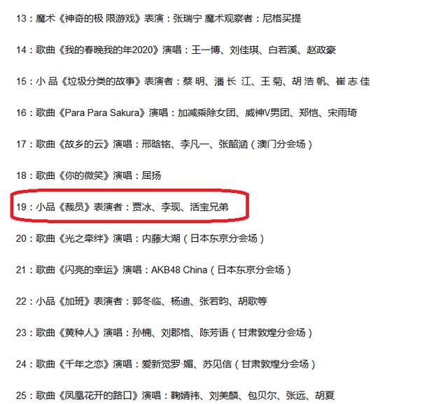 2020央视春晚阵容春晚节目单 2020鼠年各大卫视春晚有何看点（3）