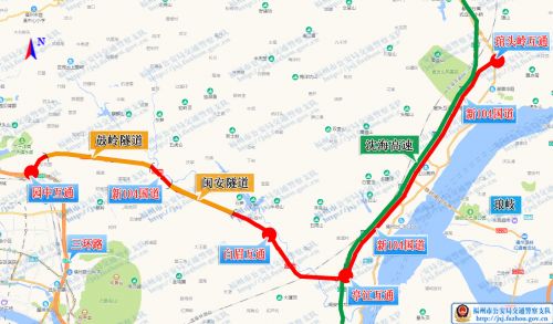 20日起，新104国道连江至晋安段主线道路实行交通管制