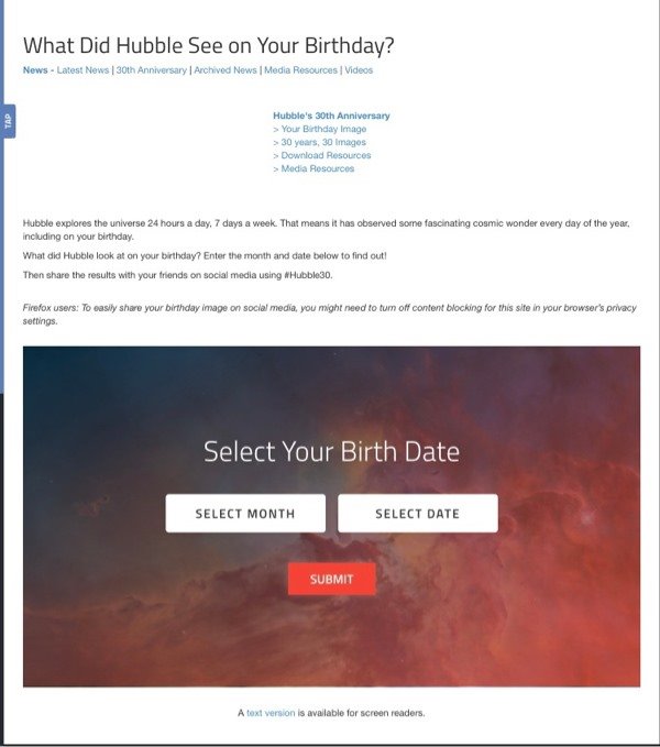 你生日那天的宇宙是什么意思？你生日那天的宇宙图片查询入口官网地址
