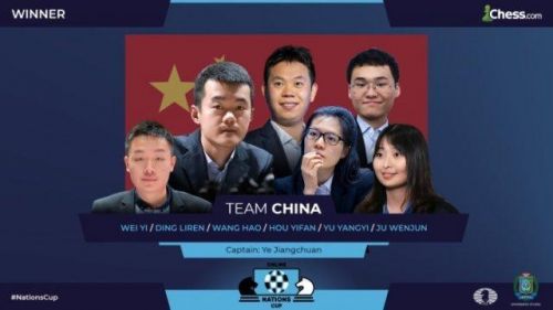 中国队夺得国际棋联国家杯冠军
