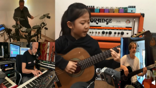 外国音乐人组队给中国6岁女孩伴奏怎么回事？现场图曝光太有爱了