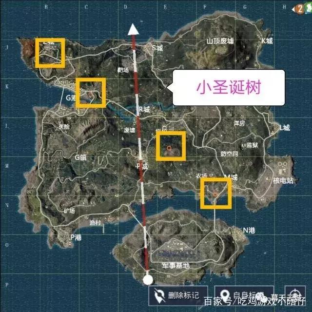 绝对求生刺激战场圣诞树在哪里刺激战场12棵圣诞树图文位置